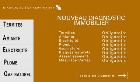 Diagnostic immobilier obligatoire - Laboratoire SUBLIMM - Saint Pierre 974