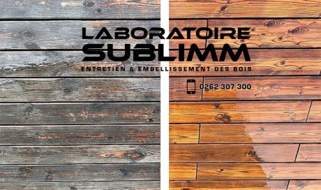 Nettoyage dégrisage terrasse en bois - Laboratoire Sublimm - Saint Leu 974