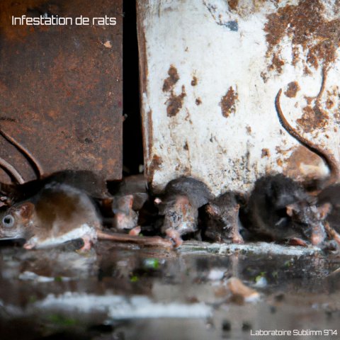 rats dans local professionnel - dératisation - Laboratoire Sublimm 974