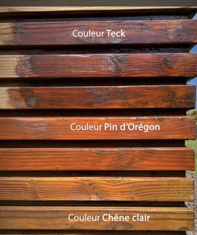 Couleurs lasures - bardage en bois - Laboratoire Sublimm 974