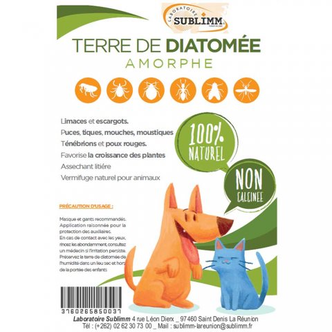 Terre de diatomée - insecticide naturel - Laboratoire Sublimm 974