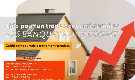 Les aides financières | traitement des termites maison | Laboratoire Sublimm 974