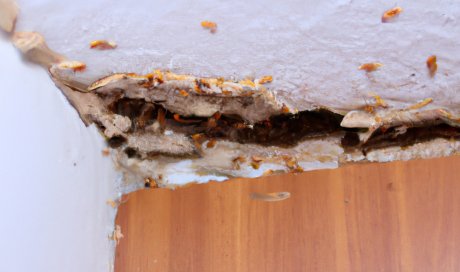 Termites dans placoplatre - Dégâts maison - Laboratoire Sublimm 974